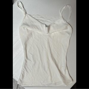 White lace cami top